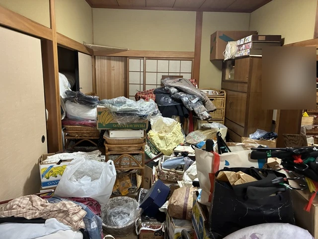 岐阜県岐阜市の遺品整理、作業前の現場